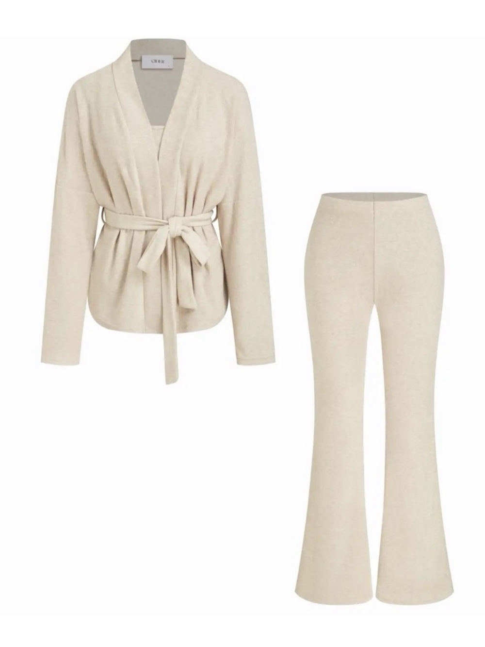 Cider Cream Terry loungewear 3 piece